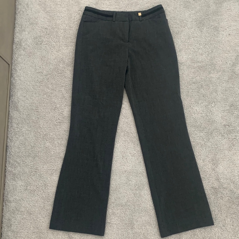 Grey Anne Klein Straight Leg Slacks Size 4
